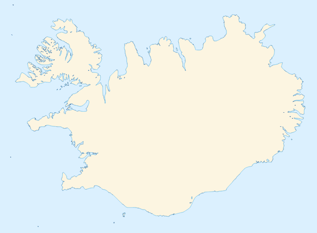 Mapa da Islândia