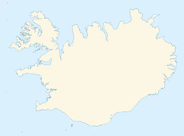 Mapa da Islândia