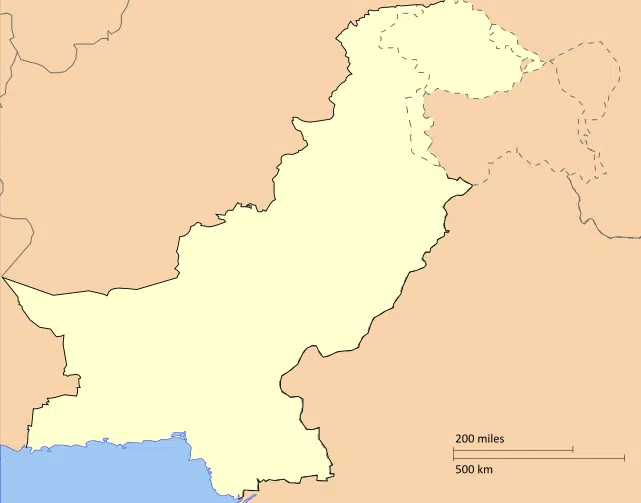 Paquistão mapa