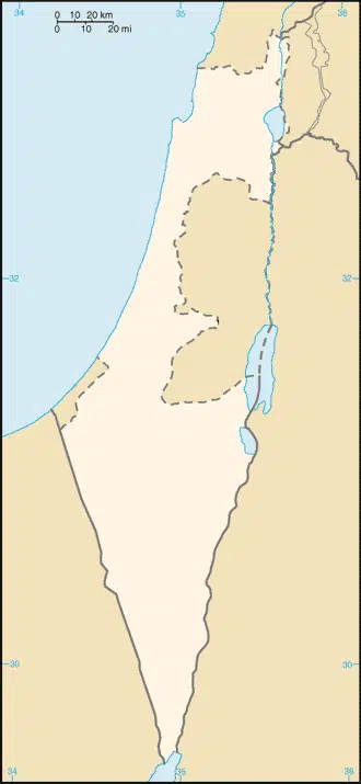 mapa de israel