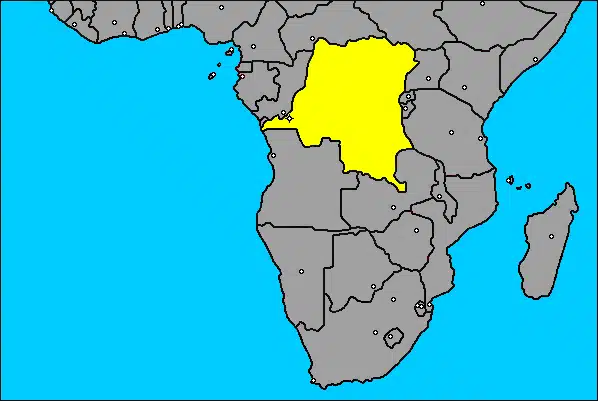 mapa do Congo