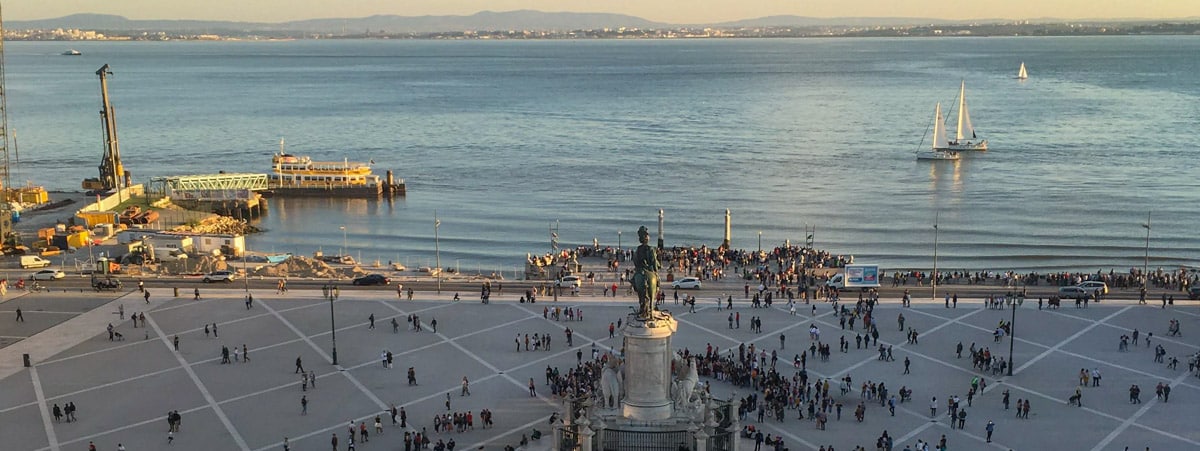 praca do comercio lisboa apos o terremoto