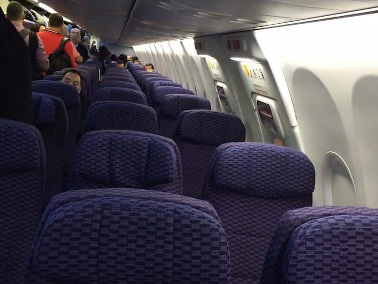 Assentos do avião da Copa Airlines