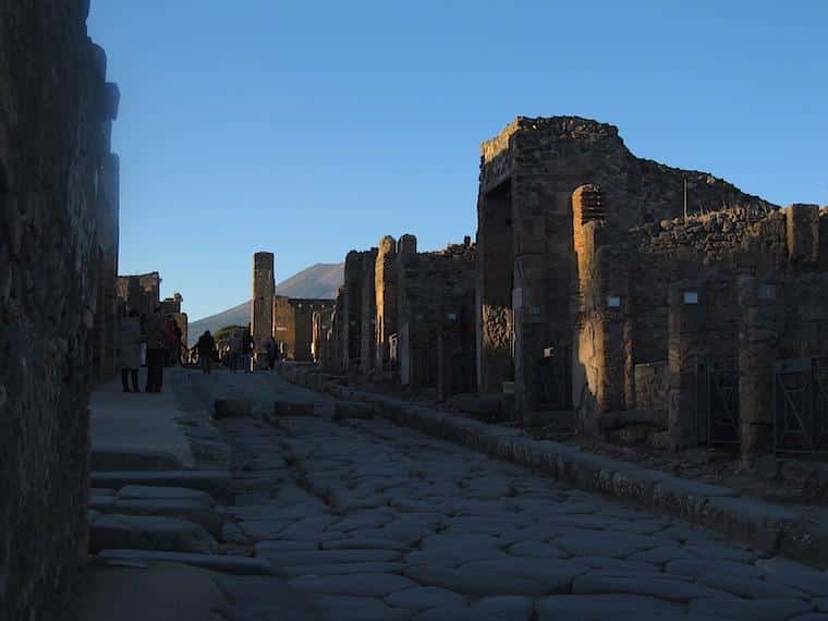 Pompeia Itália e o Vesúvio