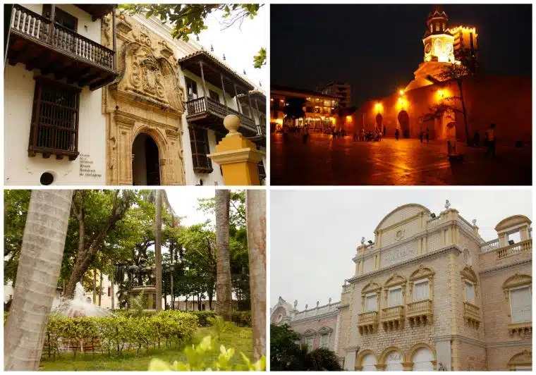 atrações do centro histórico de cartagena