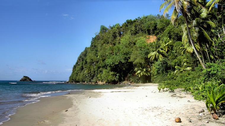 Praia em Dominica