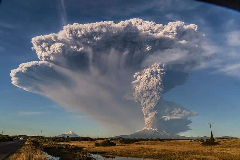 erupção vulcão chile