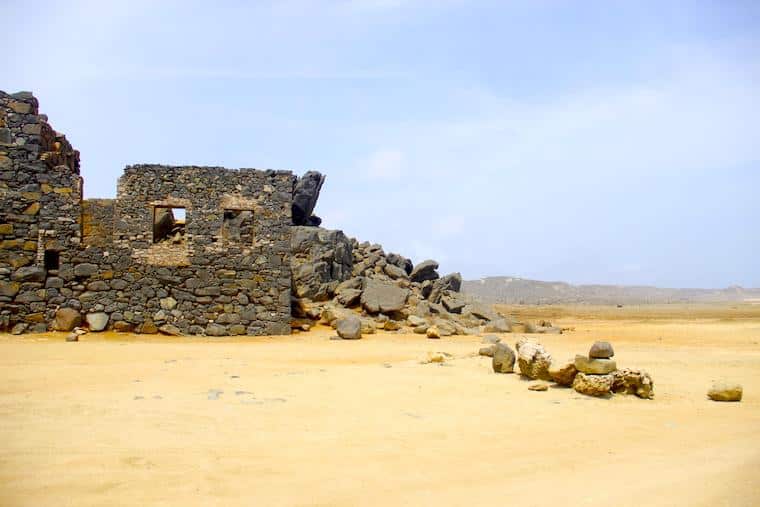 Ruinas mina de ouro em Aruba