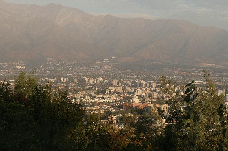 Vista de Santiago, no Chile
