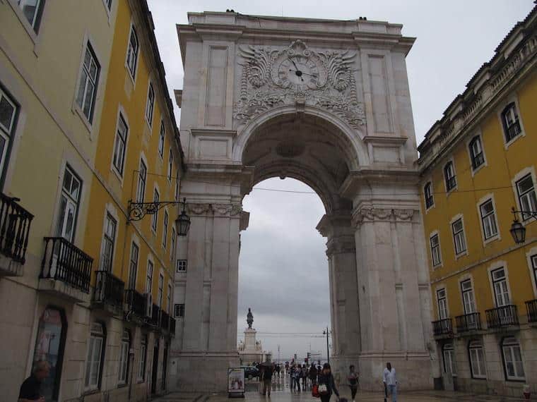 Arcos da Rua Augusta Lisboa Portugal