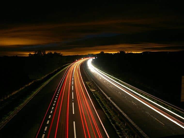 luzes de carros