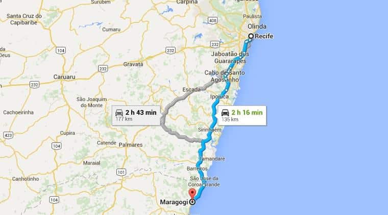 Como chegar em Maragogi