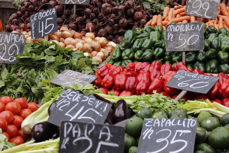 Mercado local em Montevideu