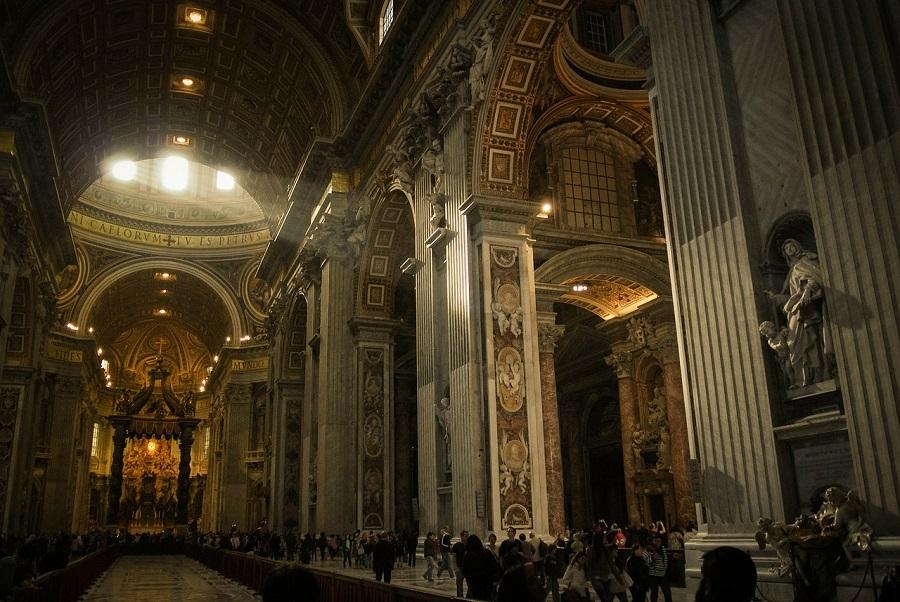 Visita à basílica de São Pedro