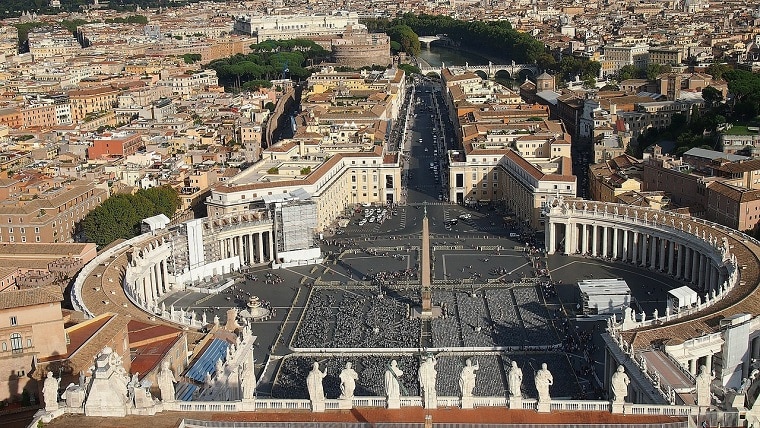 Vista do Vaticano, em roma