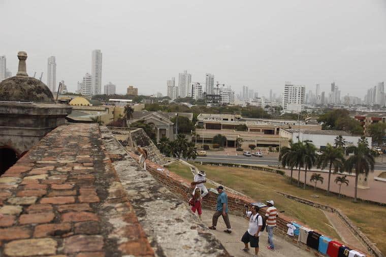 Vista do Castelo San Felipe de Barajas - Cartagena das Índias