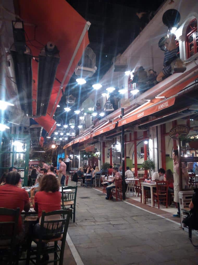 Tessalônica Grécia rua noite
