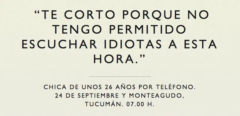La gente anda diciendo