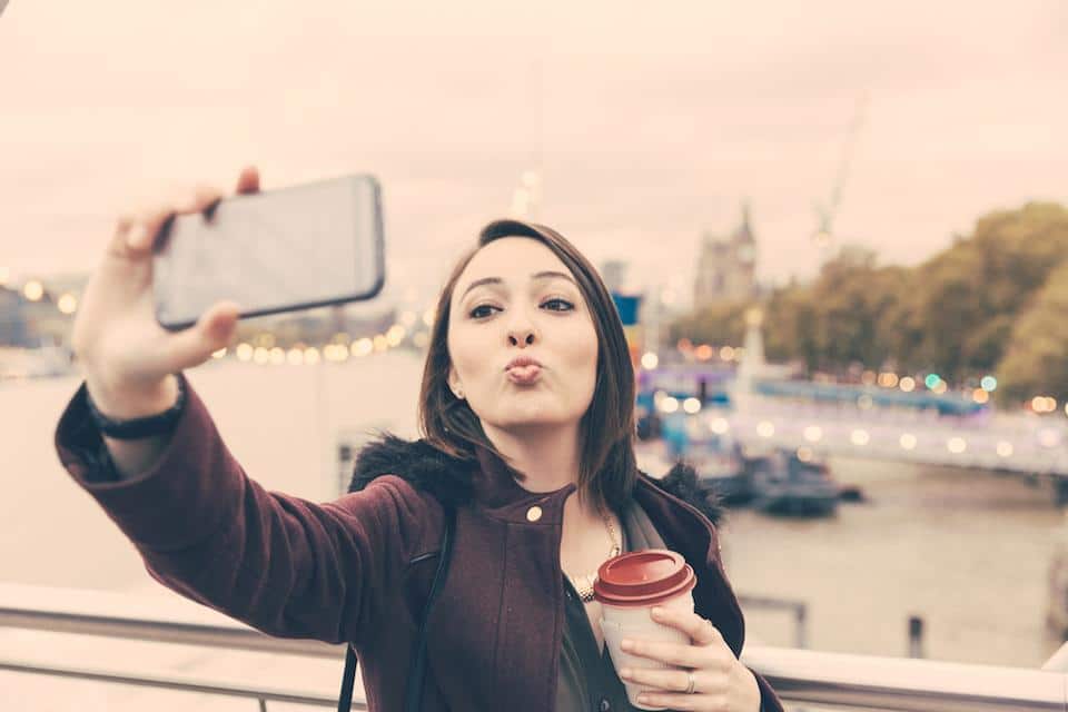 Selfie Viajando Sozinho