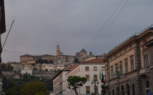 bérgamo itália vista cidade baixa