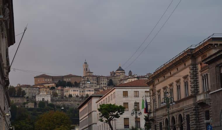 bérgamo itália vista cidade baixa