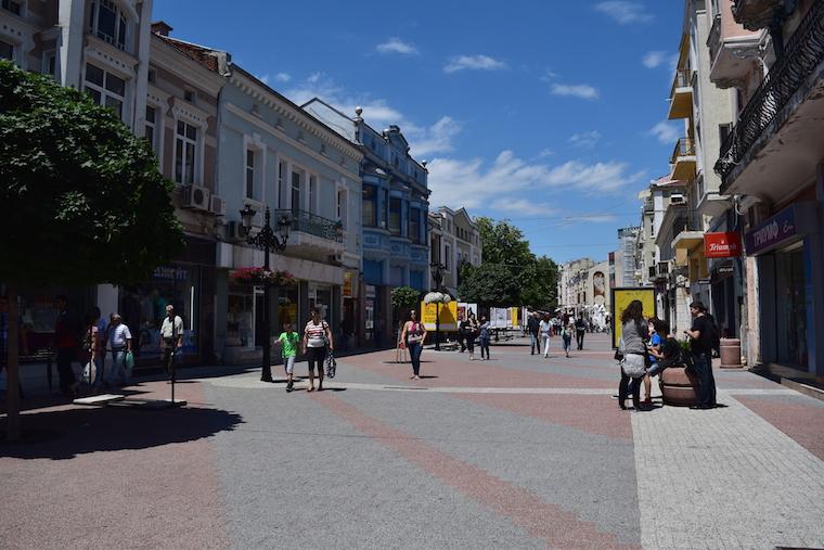 rua centro plovdiv bulgária