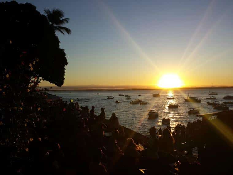 Por do sol no cais - Morro de São Paulo