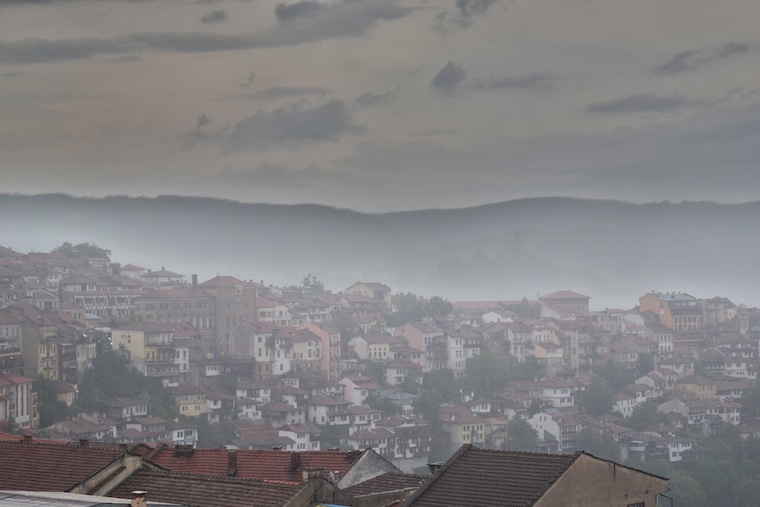 Veliko Tarnovo Bulgária chuva