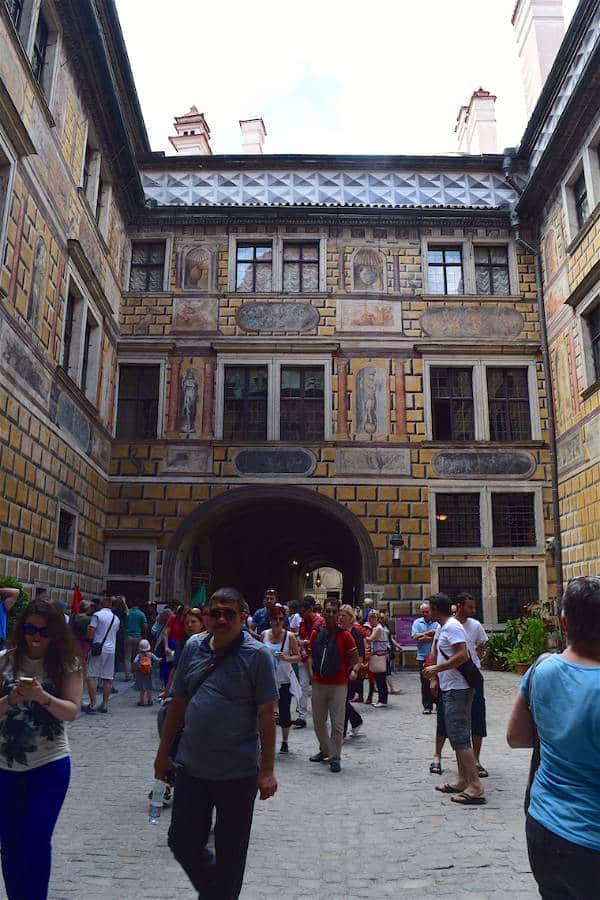 Cesky Krumlov República Tcheca dentro castelo