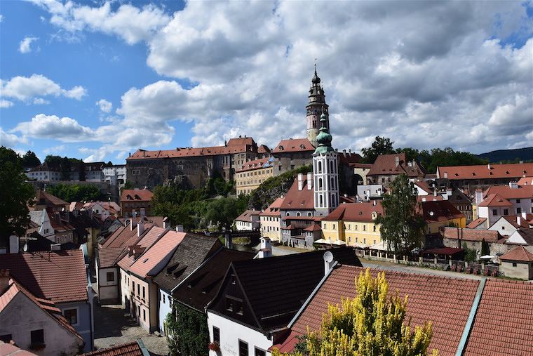 Cesky Krumlov República Tcheca vista dia