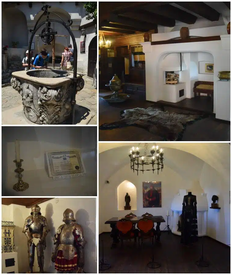 Dentro do castelo de bran transilvânia romênia