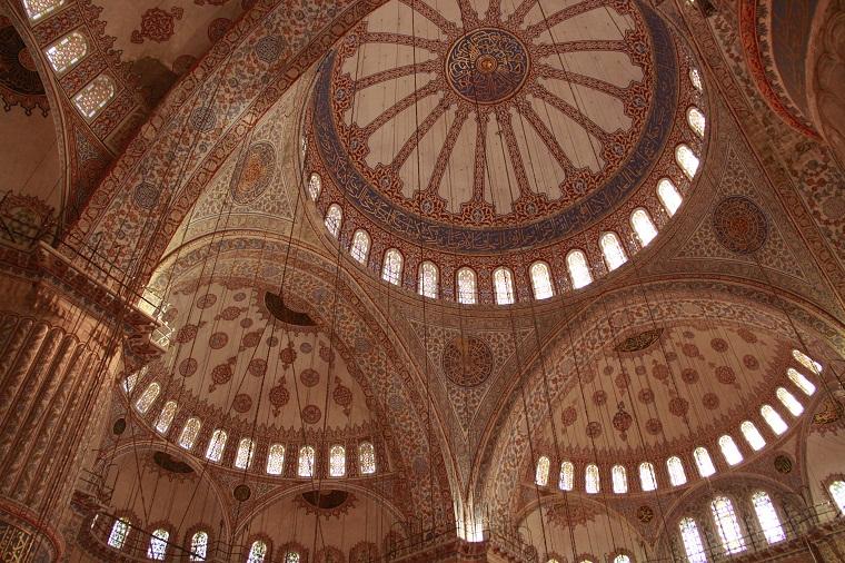 Interior da mesquita azul - Istambul
