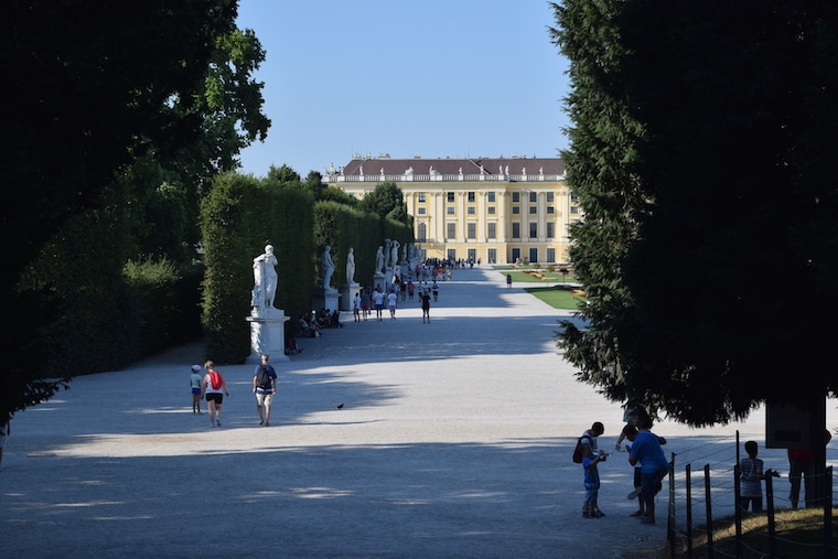 Palácios Imperiais de Viena jardins