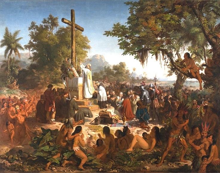 A Primeira Missa no Brasil de Victor Meirelles (1861).