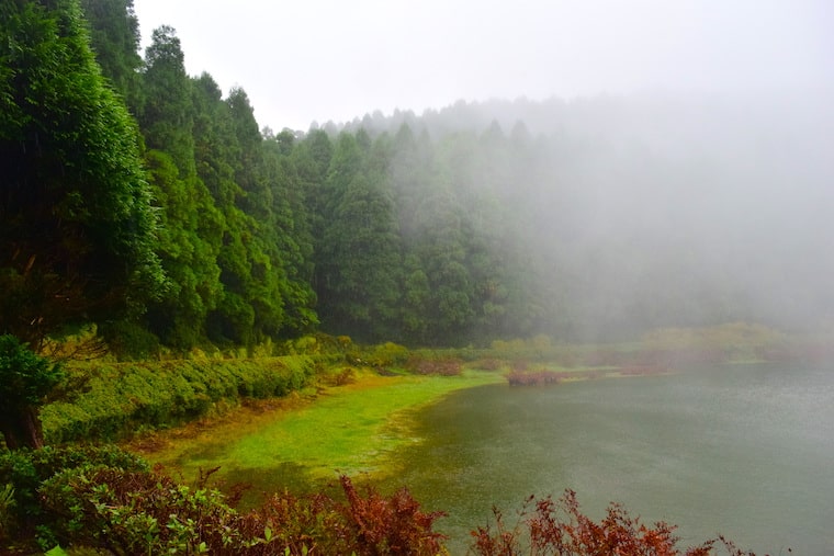 ilha de são miguel açores lagoa neblina