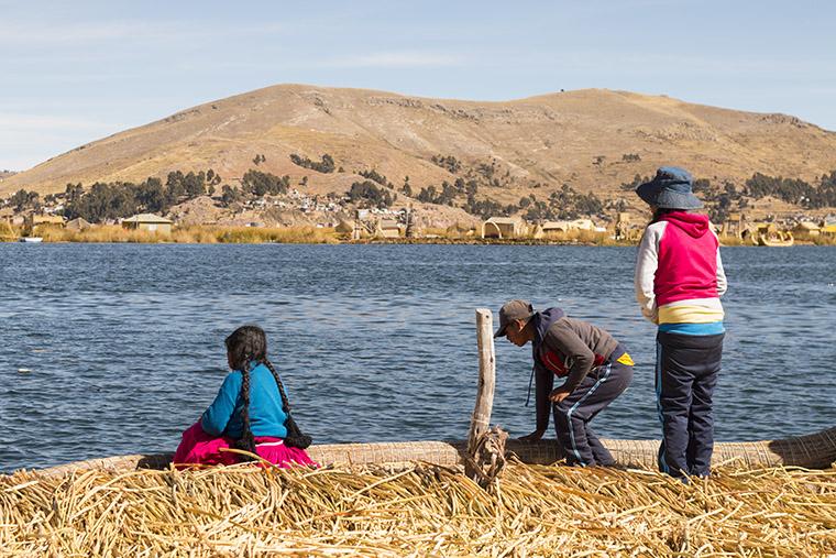 Ilhas Flutuantes de Uros, no Peru