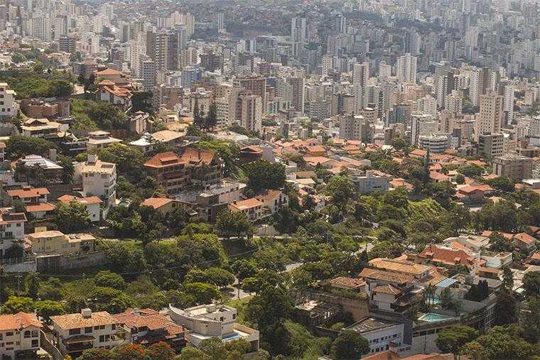 Bairro Mangabeiras visto de cima, Belo Horizonte