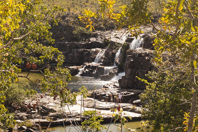 Catarata dos Couros, Chamada dos Veadeiros