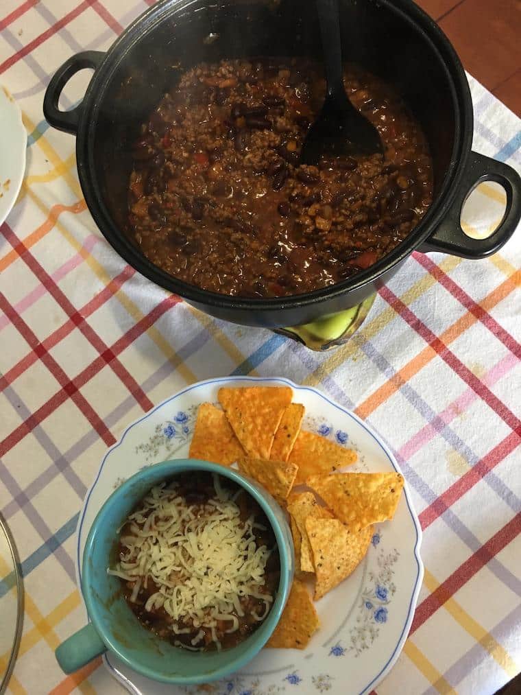 aprender a cozinhar chili com carne