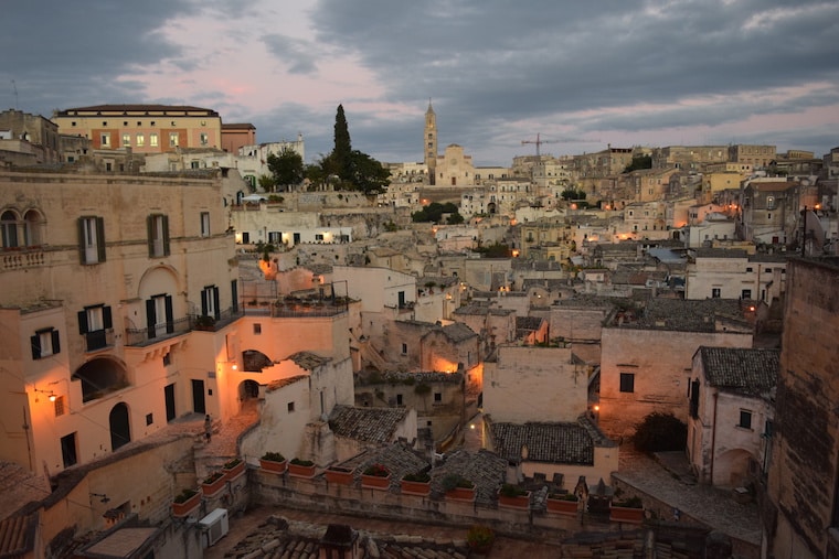 matera italia sassi panorama praça