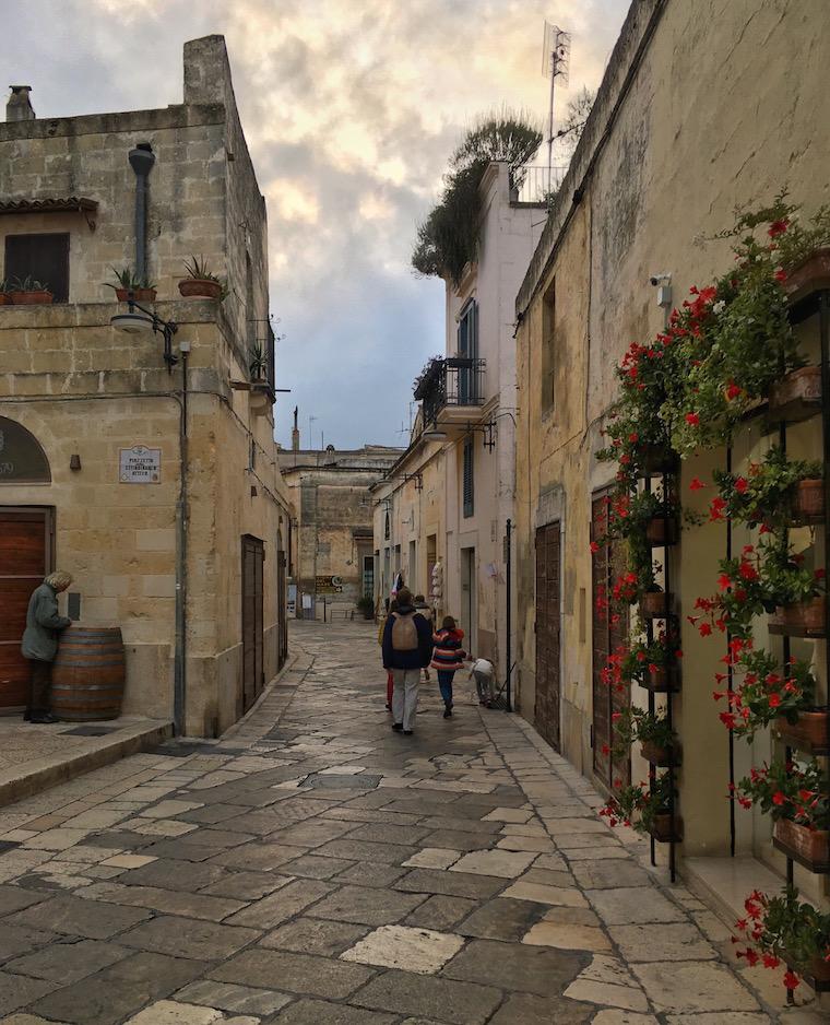 matera italia sassi rua flores