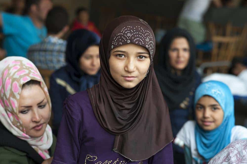 Menina refugiada Síria