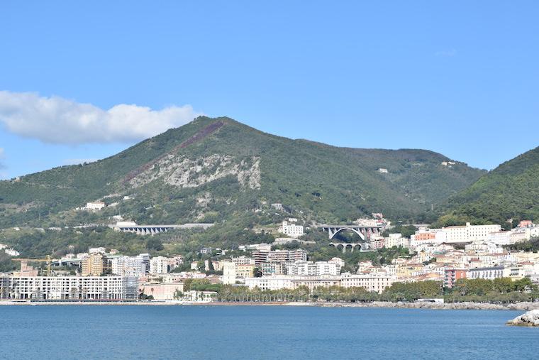 Salerno Itália vista do mar