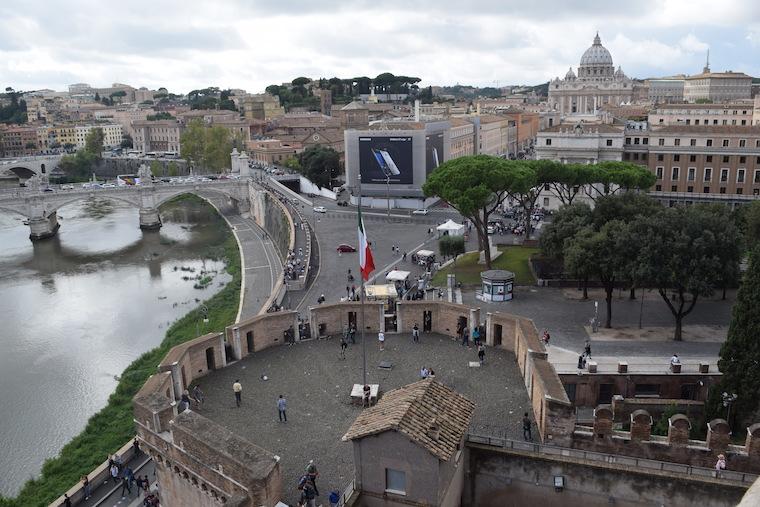 castelo de santo angelo vista vaticano