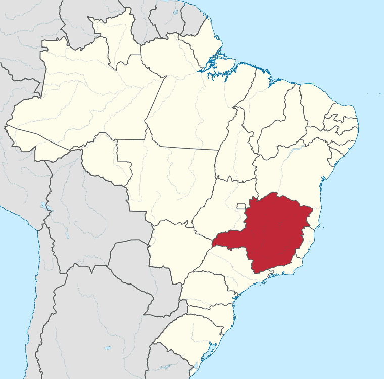 minas gerais mapa