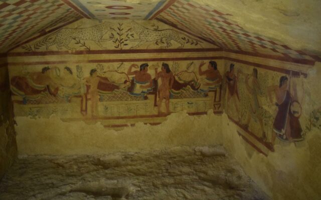 tarquinia italia necropoli etrusca tumba grande