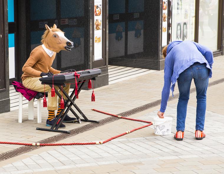 artista de rua inglaterra