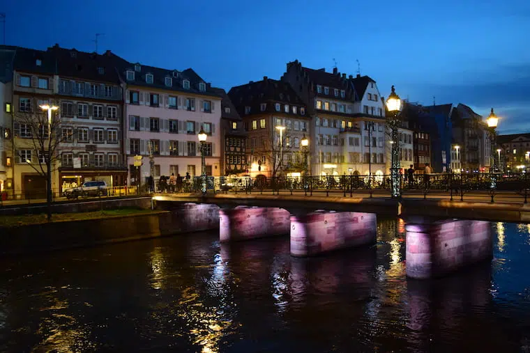 o que fazer em estrasburgo frança ponte noite