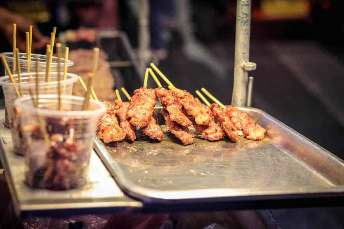 Comida de rua em Bangkok