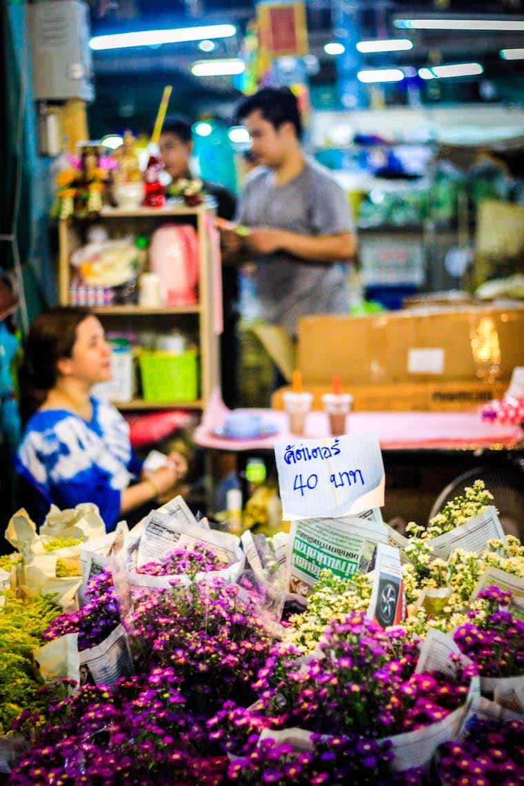 Mercado das Flores de Bangkok